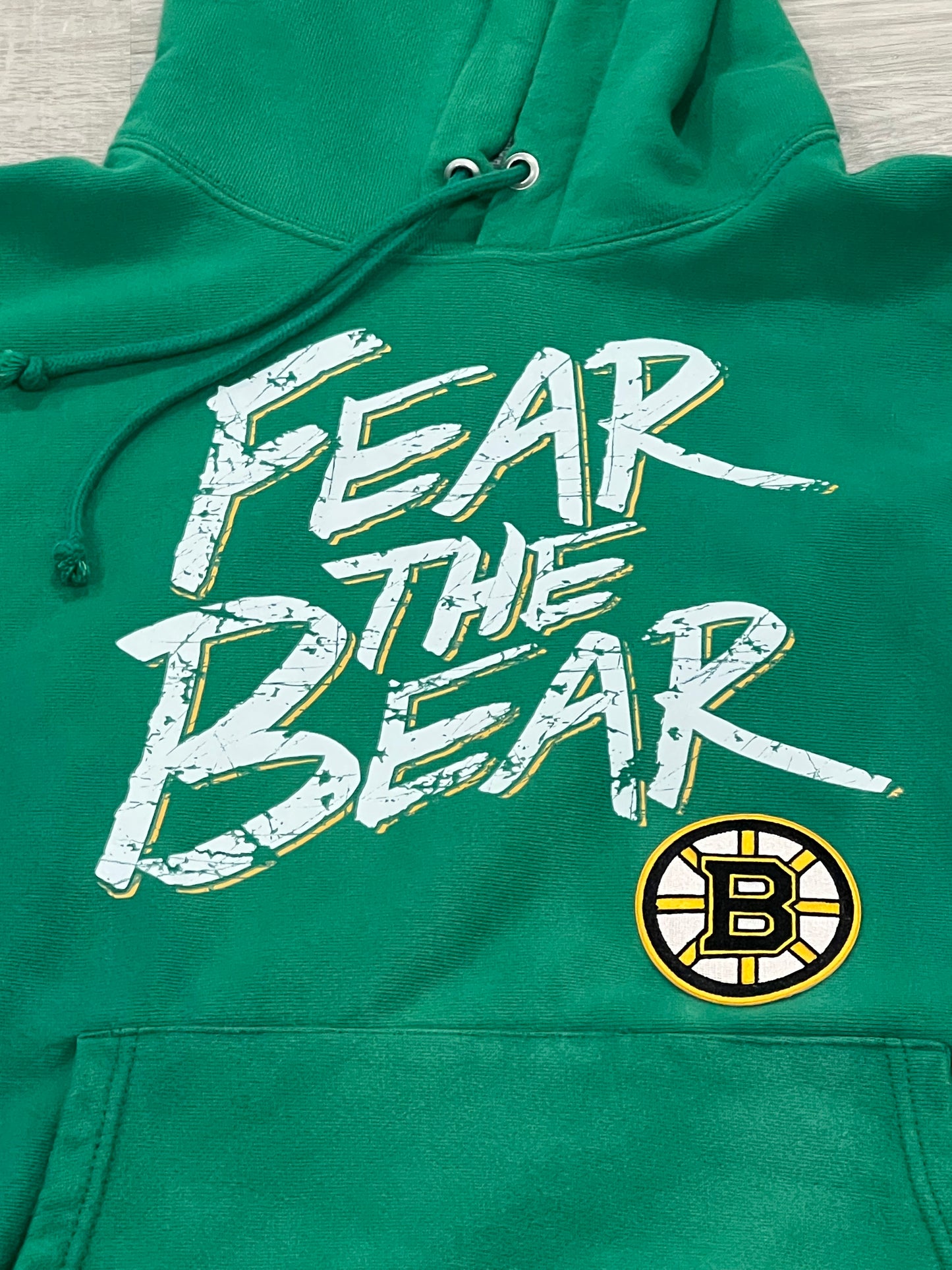 Upcycled Fear the Bear Bruins Hoody 1/1