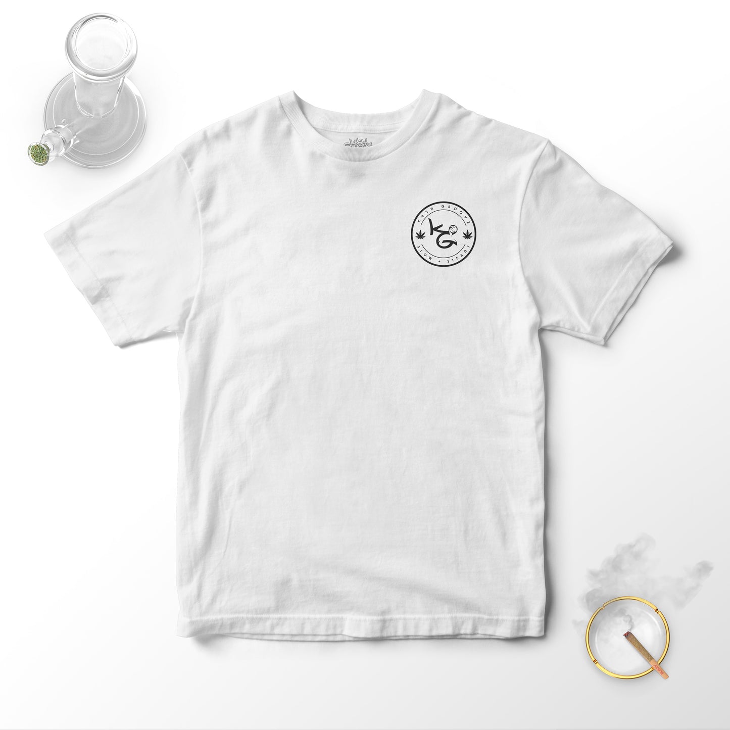 KG Seal SMALL WHITE - Heavyweight Unisex Tee - Beefy Cotton Tee
