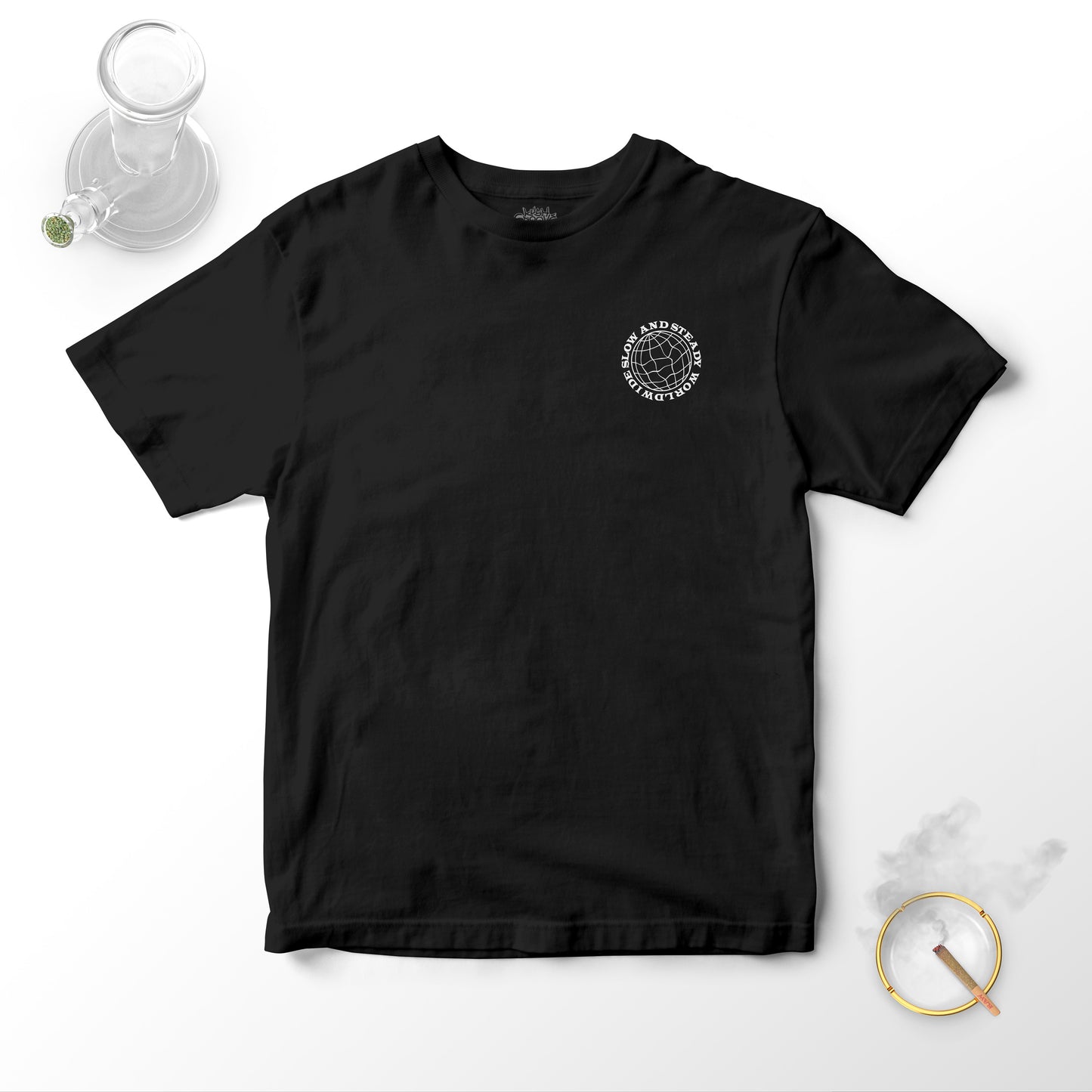 Slow And Steady BLACK - Heavyweight Unisex Tee - Beefy Cotton Tee