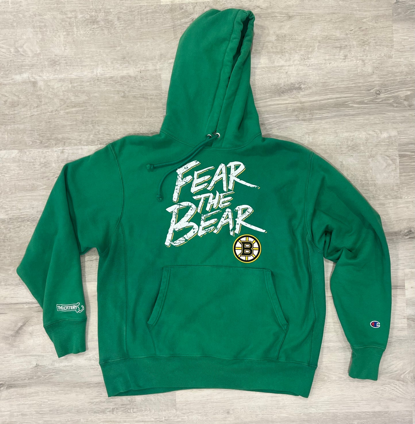 Upcycled Fear the Bear Bruins Hoody 1/1