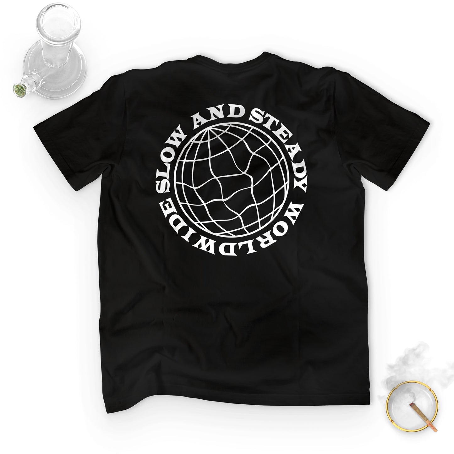 Slow And Steady BLACK - Heavyweight Unisex Tee - Beefy Cotton Tee